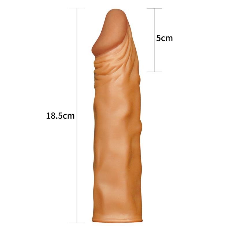 Prolunga Fallica + 5 cm X Tender Marrone