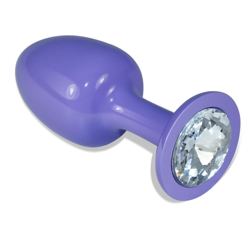 Gioiello Anale Viola Brillante Bianco