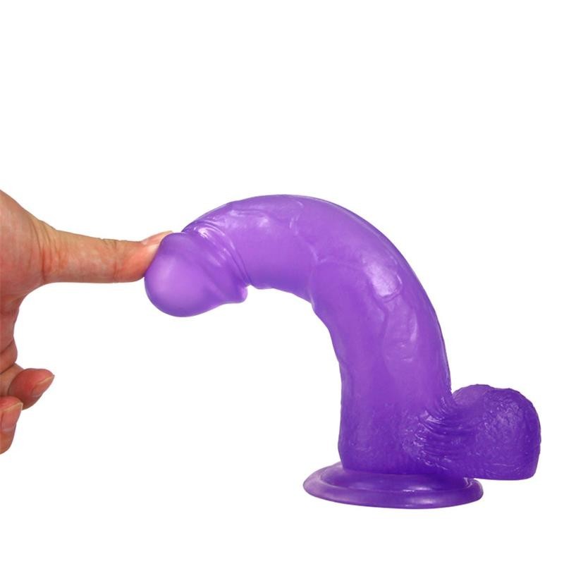 Dildo Jelly 20 cm Studs 8 Viola