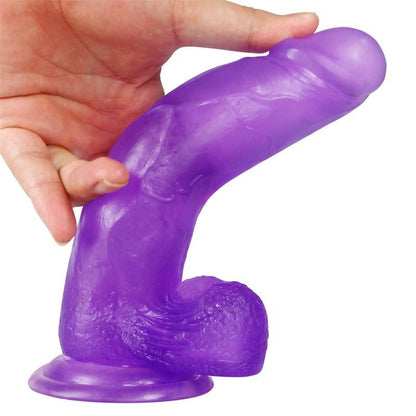 Dildo Jelly 20 cm Studs 8 Viola