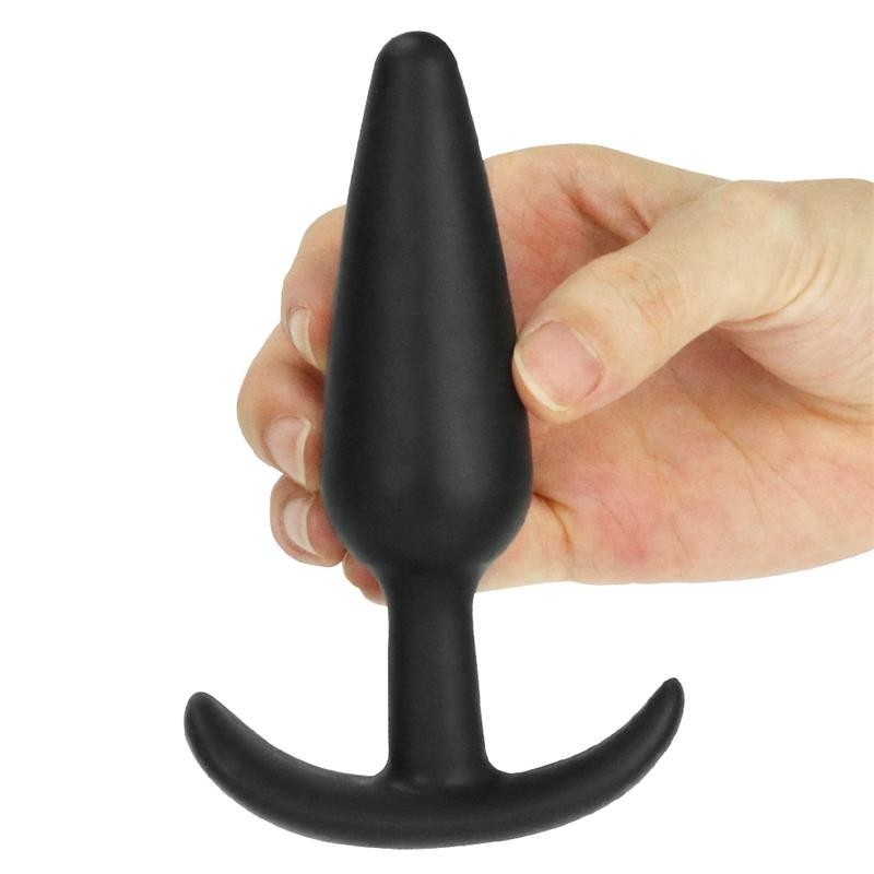 Plug Anale Indossabile 12 cm Lure Nero L