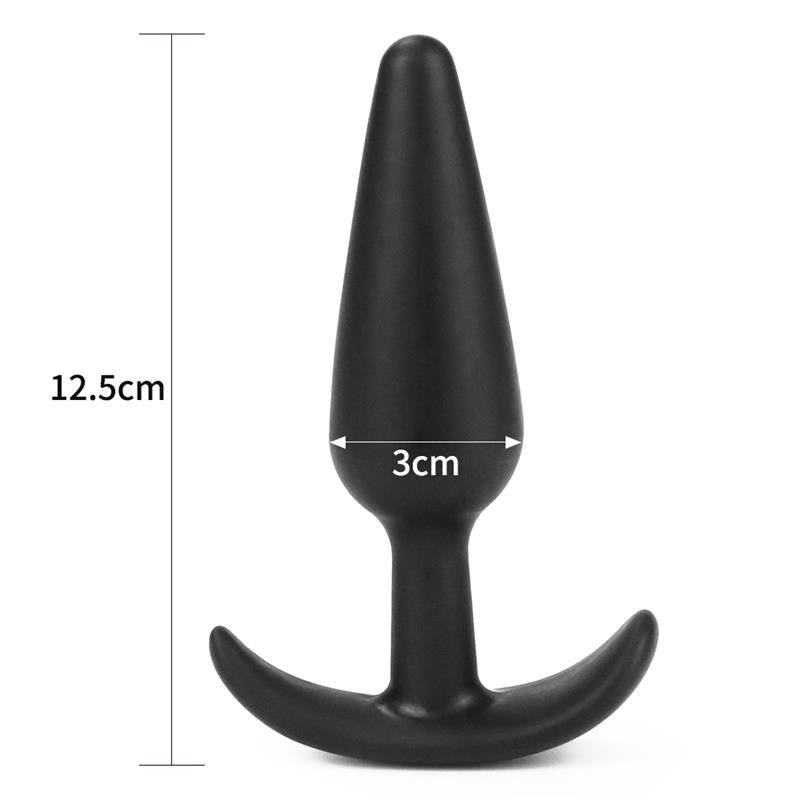 Plug Anale Indossabile 12 cm Lure Nero L