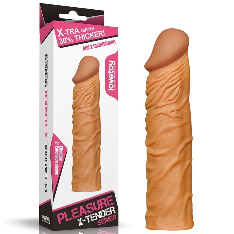 Prolunga Fallica + 5 cm X Tender Marrone