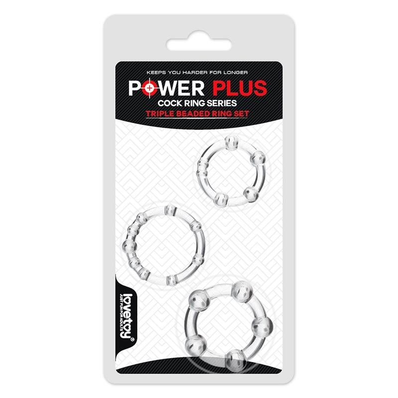 Confezione 3 Cock Ring Power Plus