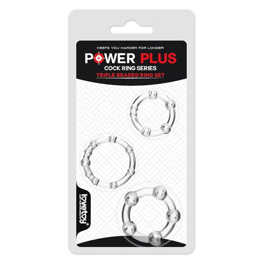 Confezione 3 Cock Ring Power Plus
