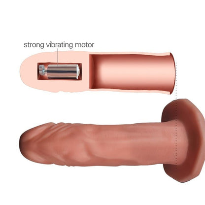 Dildo Indossabile Vibrante 19 cm Hollow