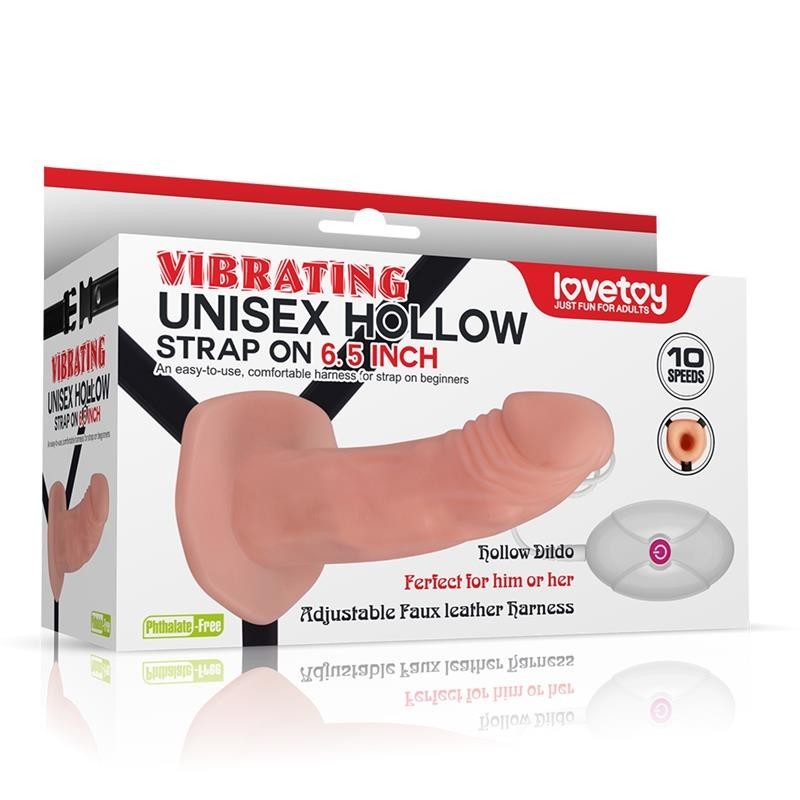 Dildo Indossabile Vibrante 19 cm Hollow
