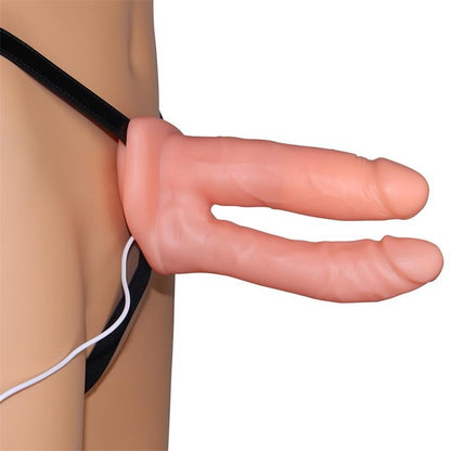 Fallo Doppio Indossabile Vibrante 16 cm
