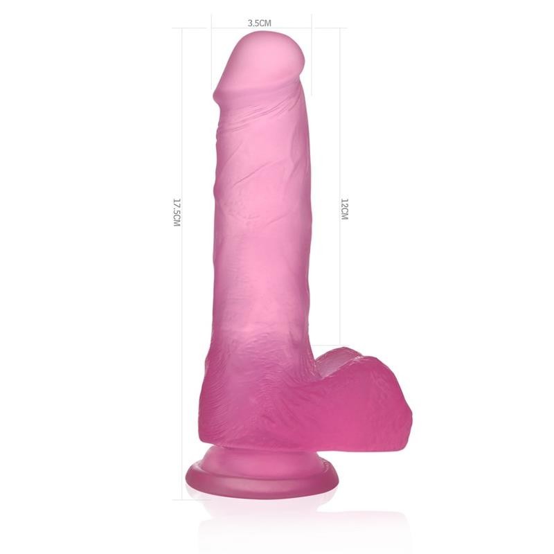 Dildo Jelly 17 cm Studs Rosa 7