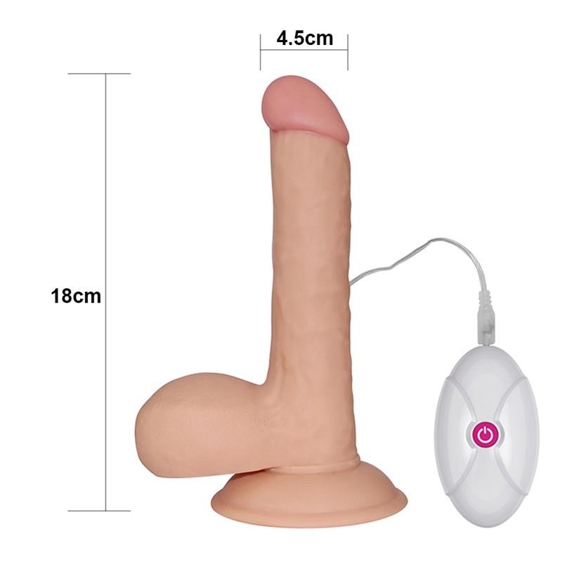 Vibratore Realistico 18 cm Ultra Soft Dude 7,5