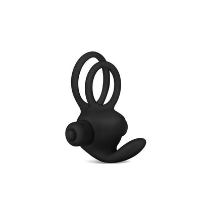 Anello Vibrante Doppio Power Clit Nero