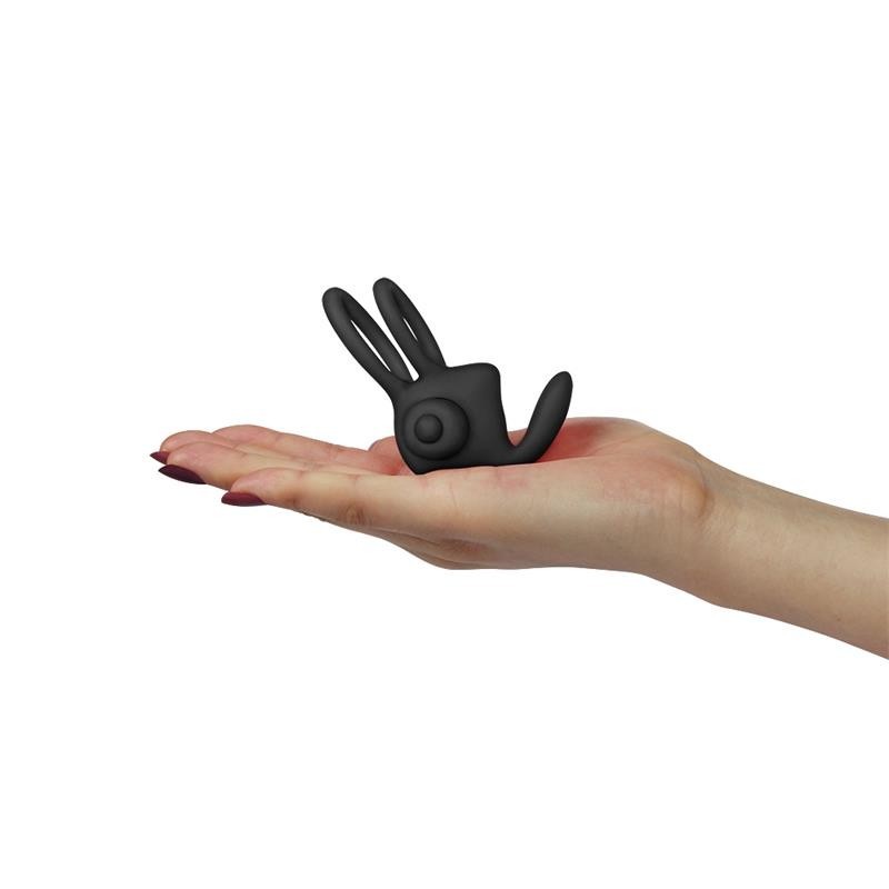 Anello Vibrante Doppio Power Clit Nero