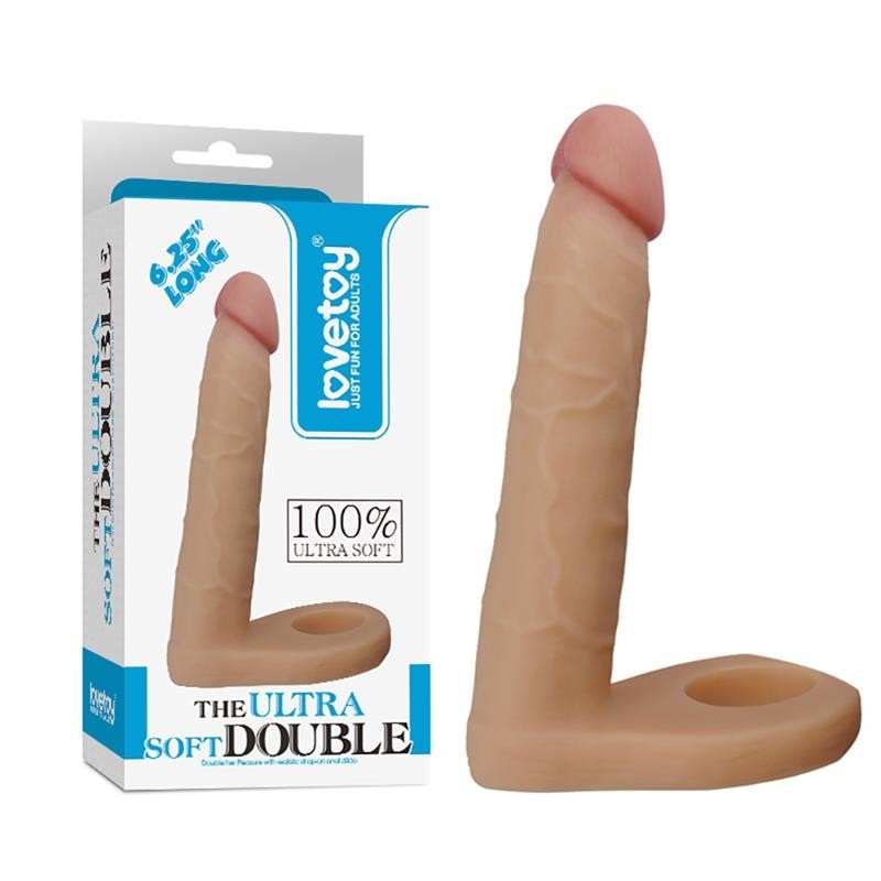 Fallo Anale Indossabile 15 cm Ultra Soft Double 6.25