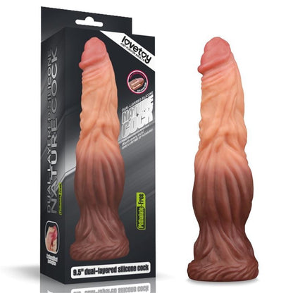 Dildo Bizarre 24 cm Silicone Platinum 9,5