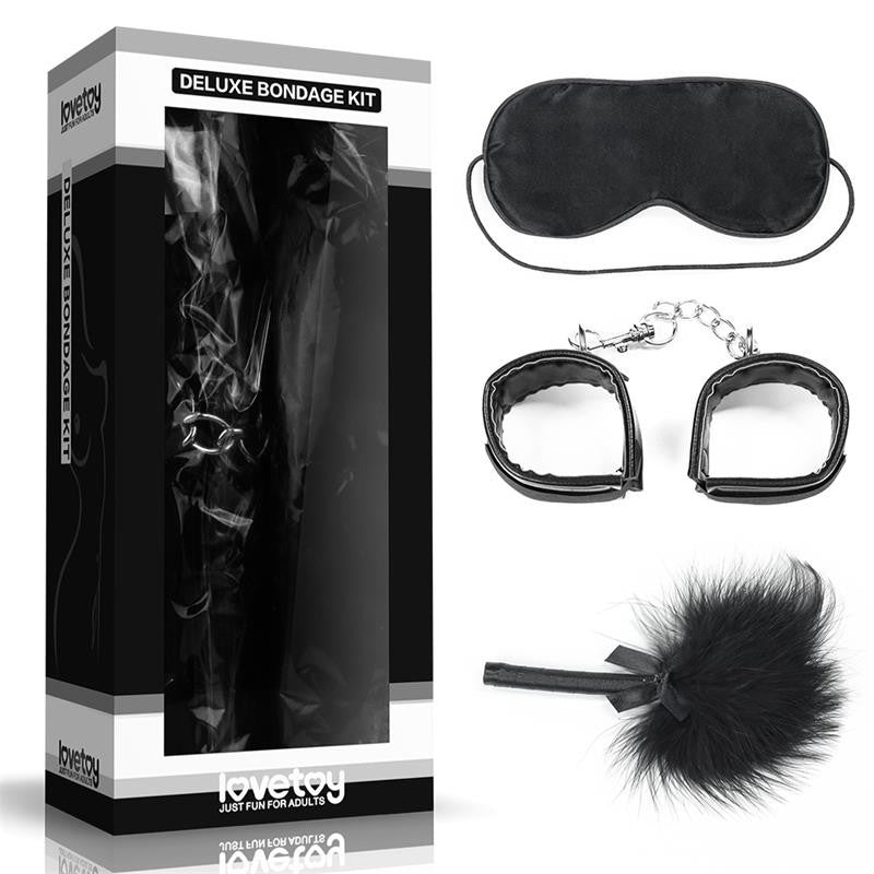 Kit Bondage 3 Pezzi Deluxe Black