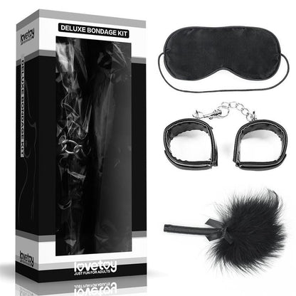 Kit Bondage 3 Pezzi Deluxe Black