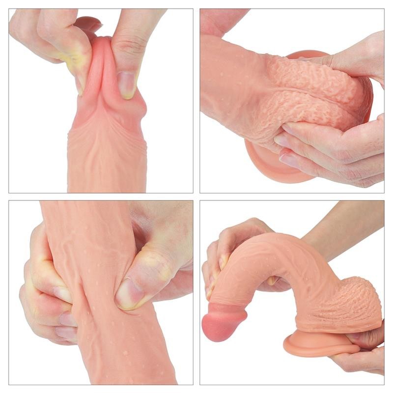 Dildo Realistico 22 cm Silicone Liquido 8,5