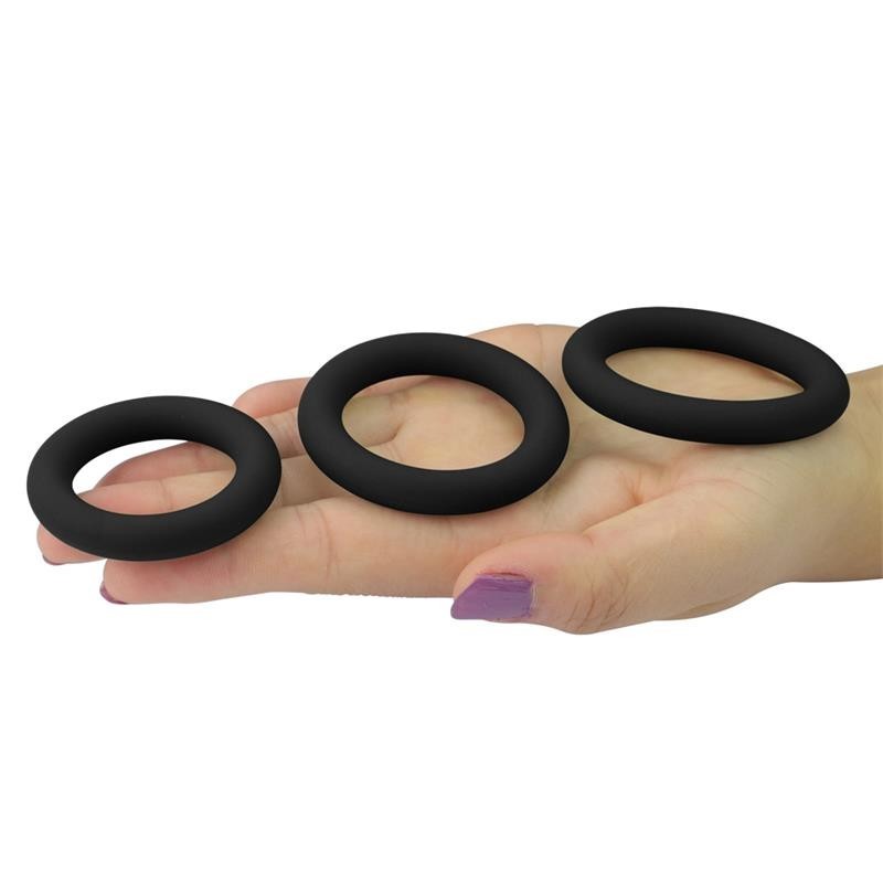 Confezione 3 Cock Ring Silicone