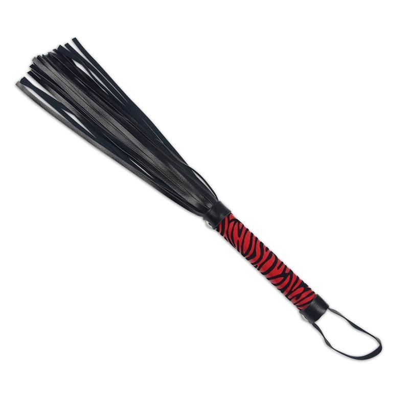Frustino Bdsm a Frange Whip-Me Rosso