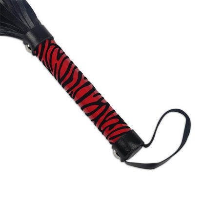 Frustino Bdsm a Frange Whip-Me Rosso
