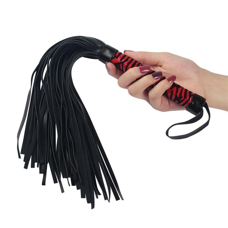 Frustino Bdsm a Frange Whip-Me Rosso