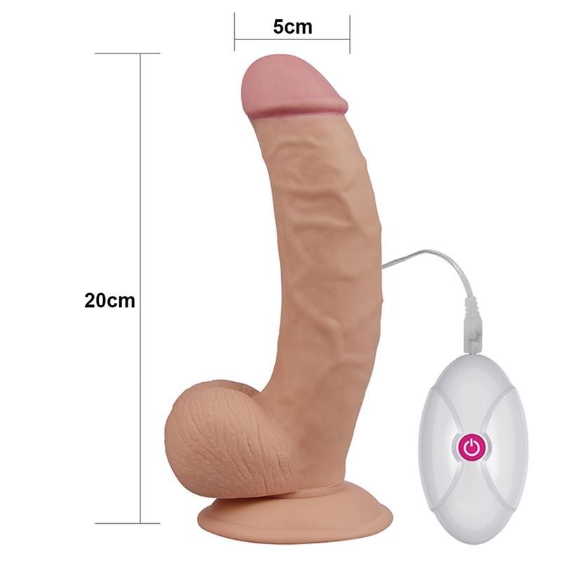 Vibratore Realistico 20 cm Ultra Soft Dude 7,5