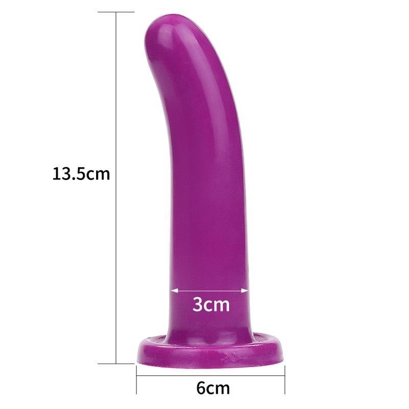 Dildo per Strapon 13 cm Silicone Holy Dong 5,5 Viola