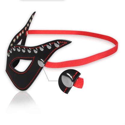 Maschera Bondage con Borchie