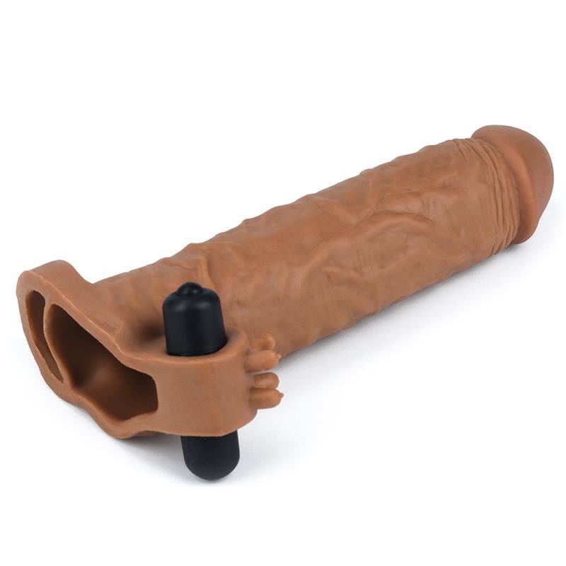Prolunga Fallica + 5cm Vibrante X Tender Brown