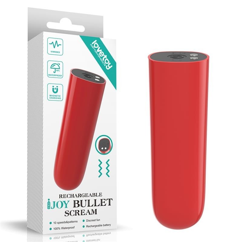 Mini Vibratore 8 cm Usb I Joy Rosso