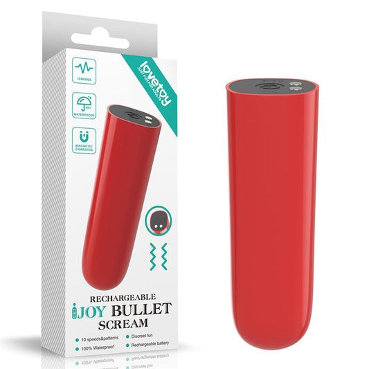 Mini Vibratore 8 cm Usb I Joy Rosso