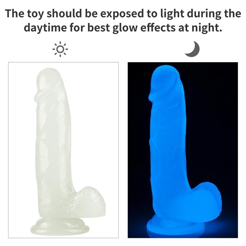 Dildo Fluorescente 19 cm Lumino
