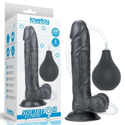 Dildo Eiaculante 23 cm Nero Squirting 9
