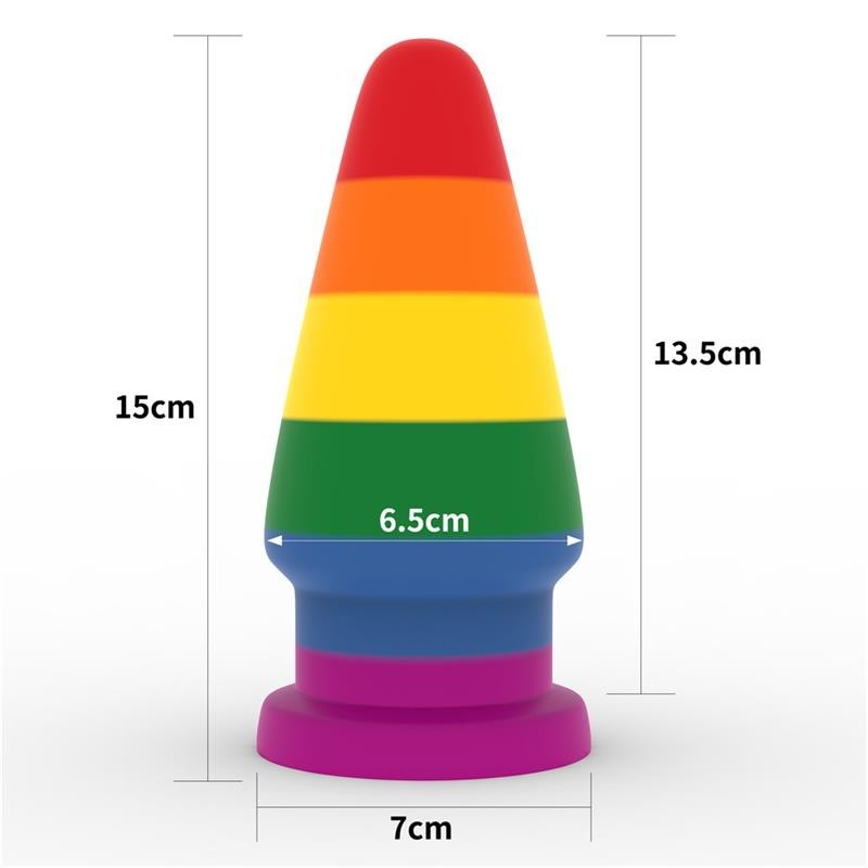 Plug Anale XL 15 cm Pride Edition Silicone 6