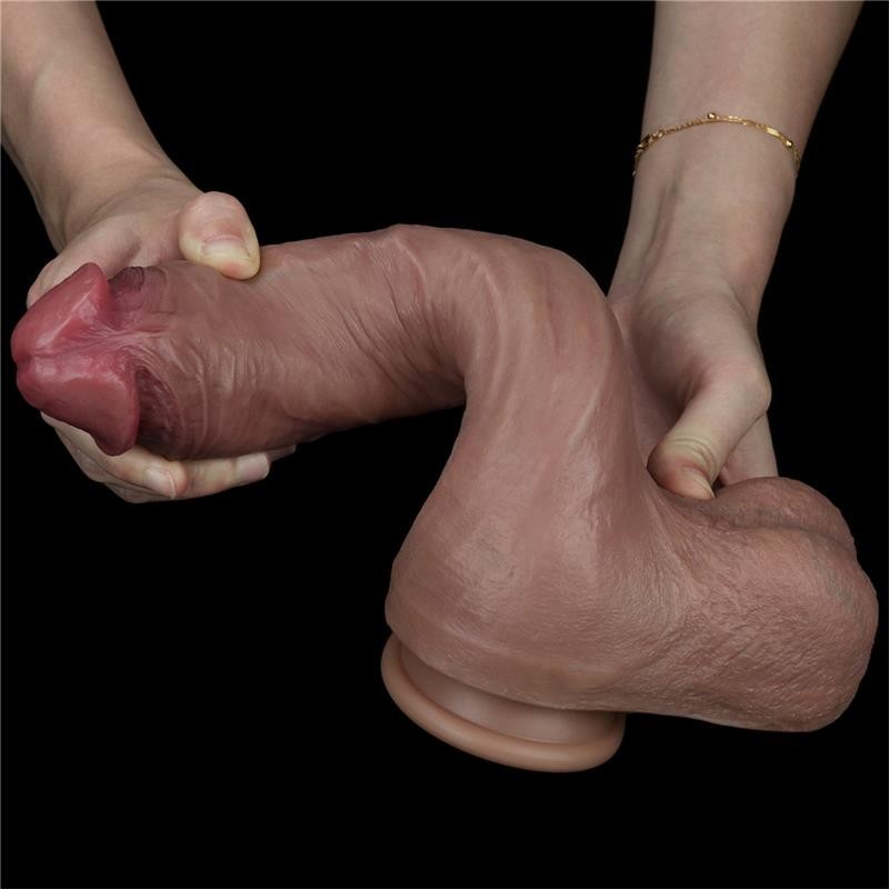 Dildo Maxi Nero 27 cm Silicone Platinum