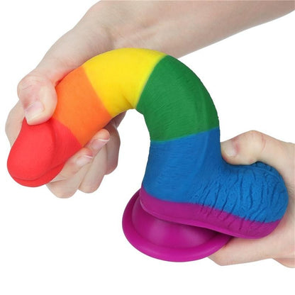 Dildo Pride Edition 19 cm Silicone Liquido 7.5