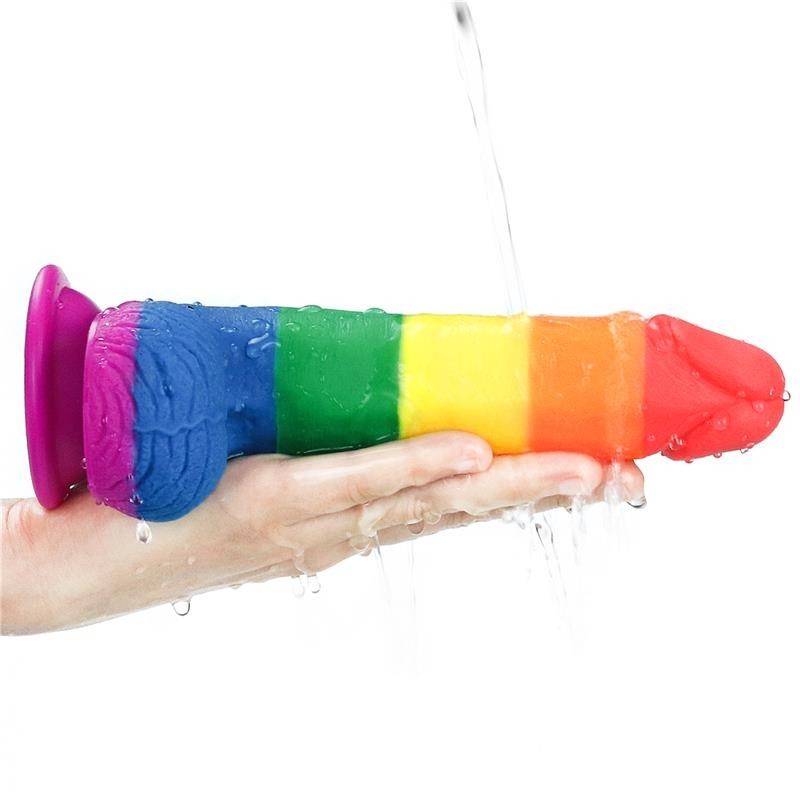 Dildo Pride Edition 19 cm Silicone Liquido 7.5