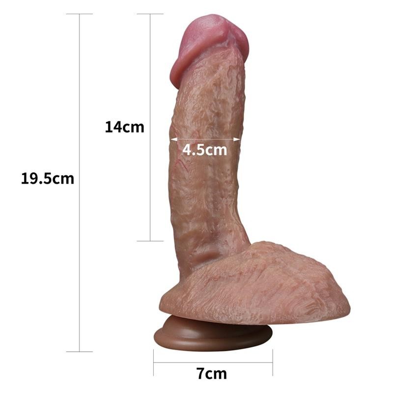 Dildo Nero 19 cm Silicone Platinum