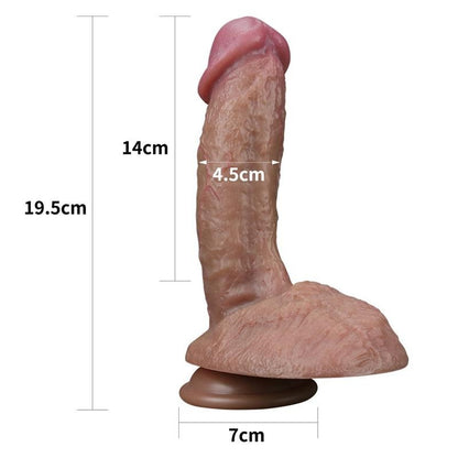 Dildo Nero 19 cm Silicone Platinum