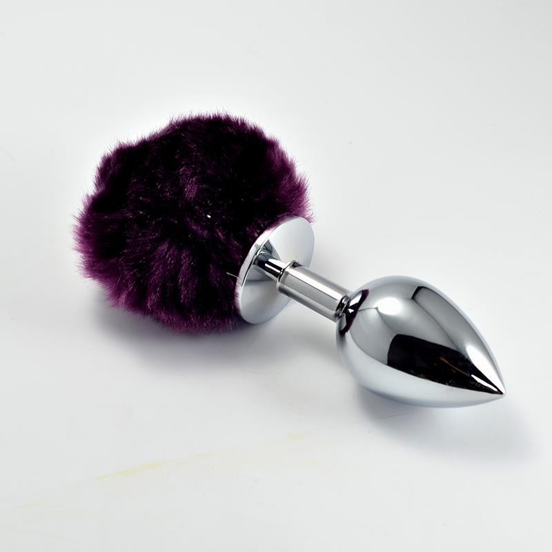 Coda Anale Pompon Viola S