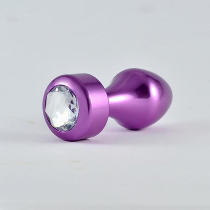 Plug Anale Gioiello Acciaio 8 cm Viola