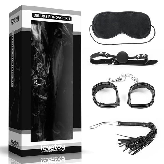 Kit Sadomaso Bdsm 4 Pezzi Deluxe