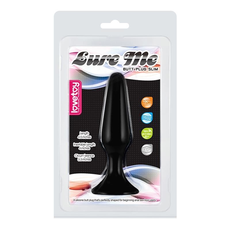 Plug Anale 11 cm Lure Nero S