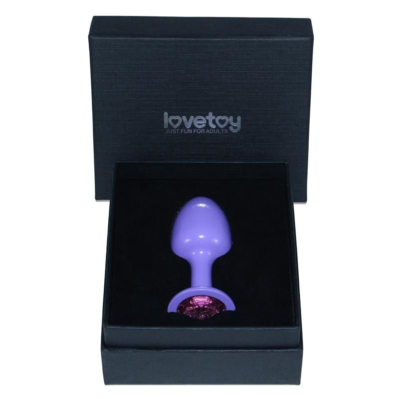 Gioiello Anale Viola Brillante Rosa