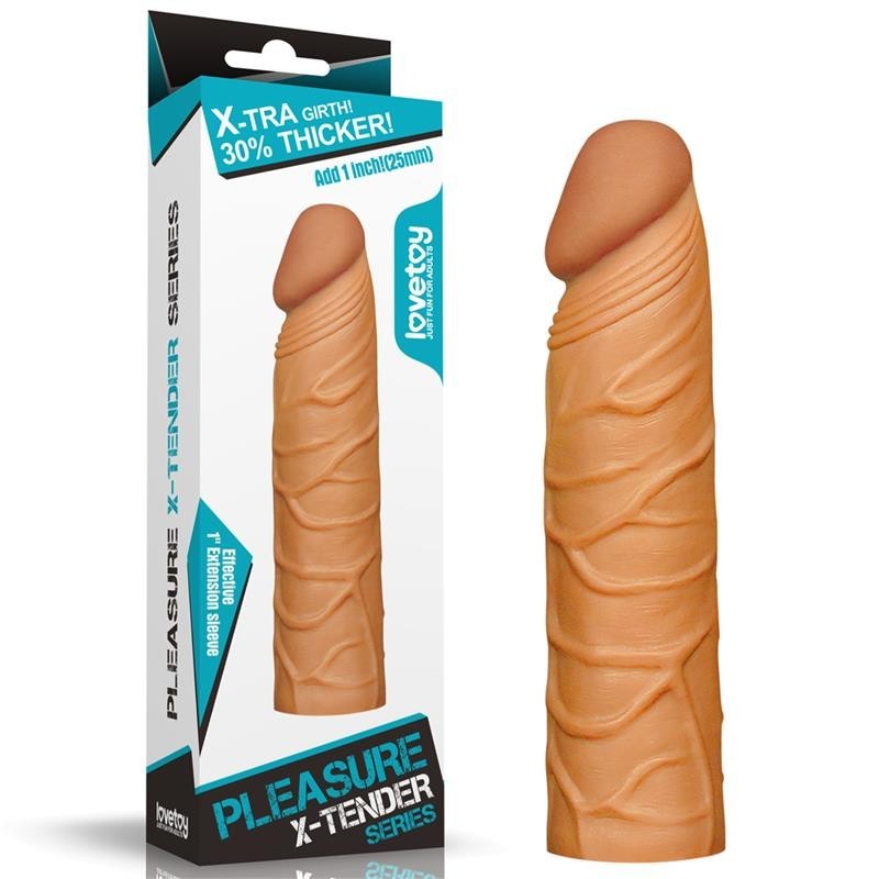 Prolunga Fallica + 3 cm Pleasure Brown