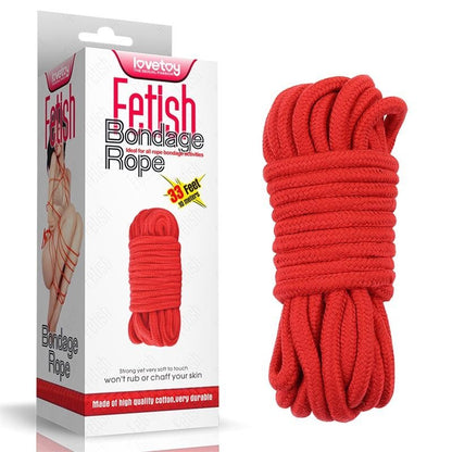Corda Bondage 10 mt Cotone Rossa