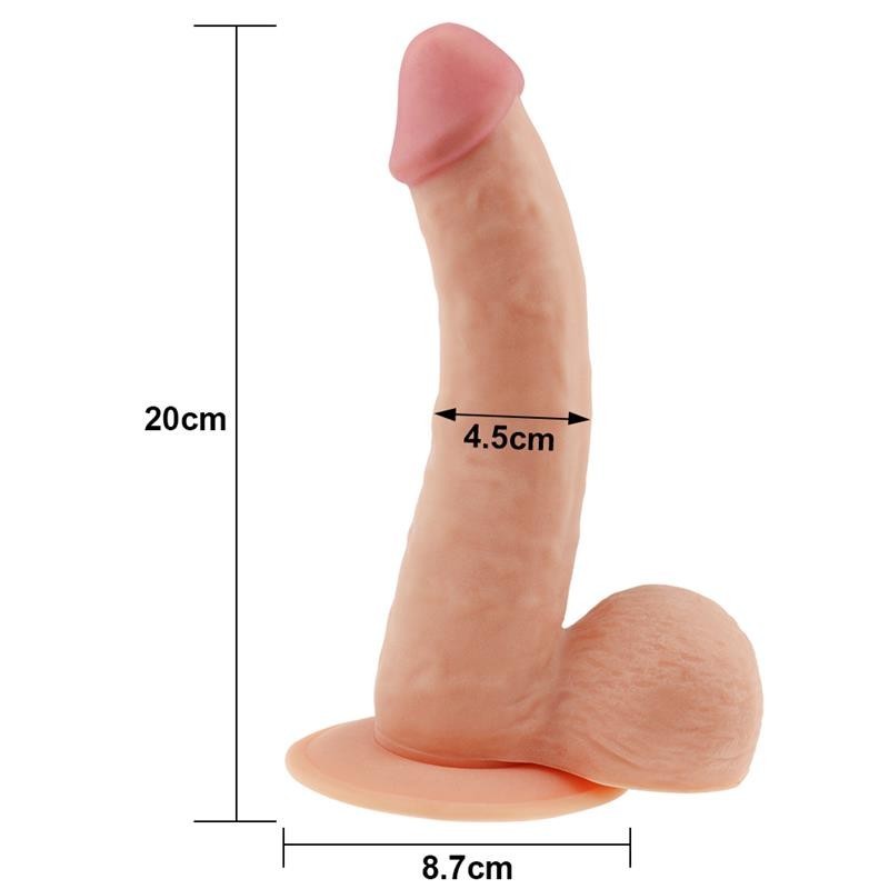 Dildo Realistico 20 Cm Ultra Soft Dude 8,8