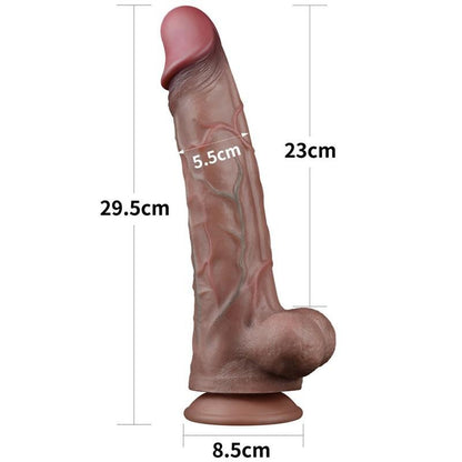 Dildo Maxi 29 cm Silicone Platinum Brown