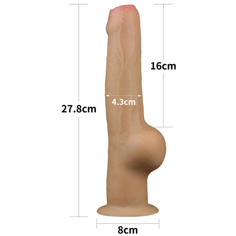 Dildo Maxi 27 cm Silicone Platinum