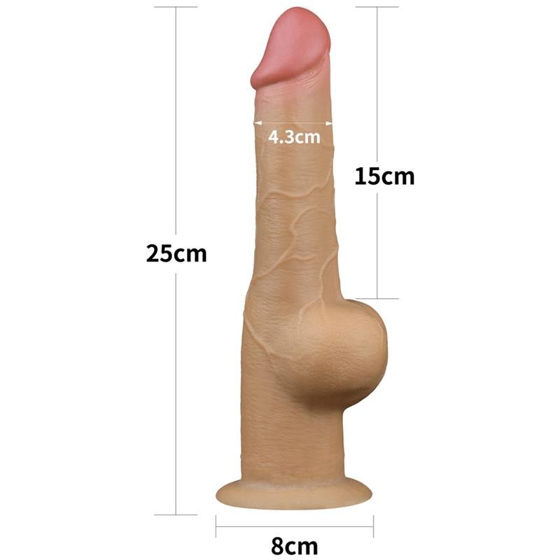 Dildo Maxi 25 cm Silicone Platinum 9,5